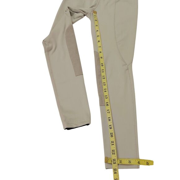 Kerrits Breeches Girls Large Beige Knee Patch Full Seat Equestrian Stretch - Picture 11 of 11